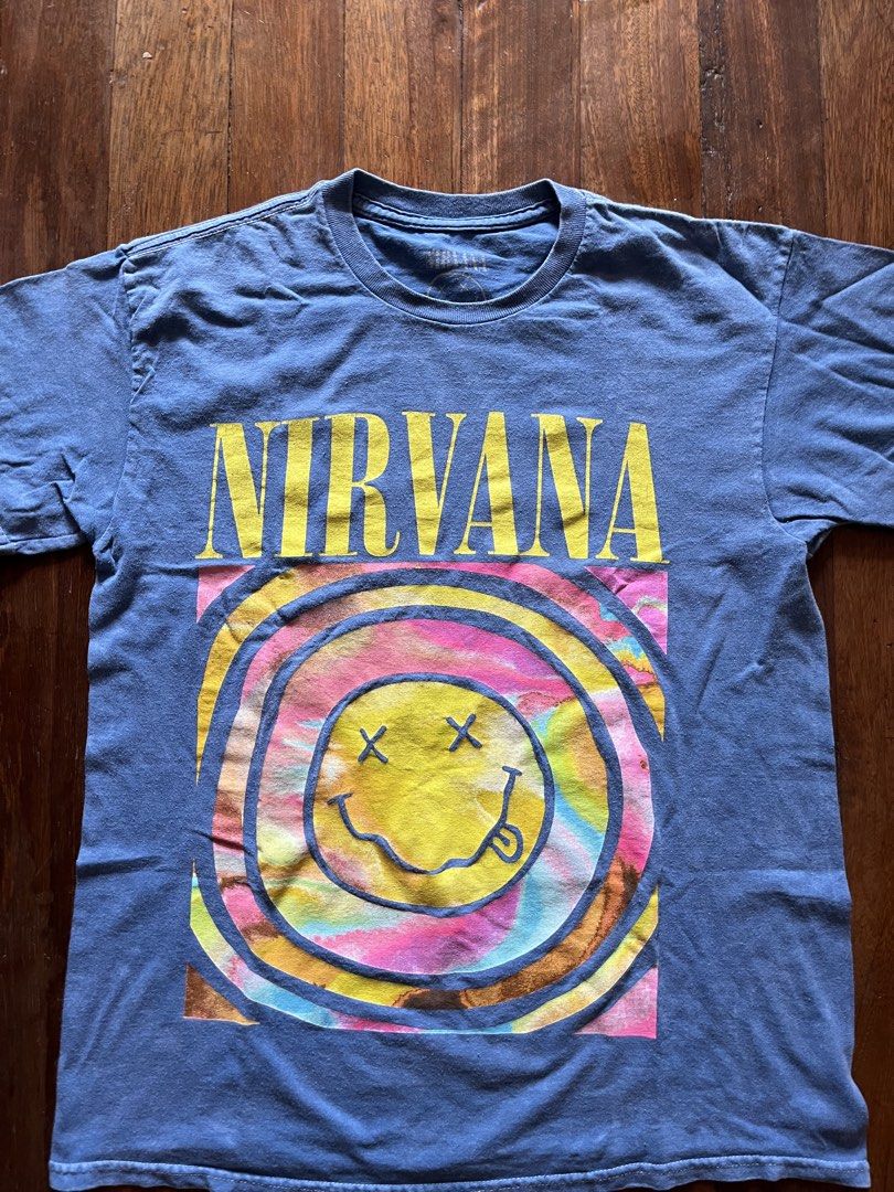 Nirvana Band Shirt (Category: Tshirts & Polo Shirts ) located in Los Banos. Submitted by lootmeup (Listing ID 1468278935, Image 3). Description: Nirvana Band Shirt Official tag Size: Width: 20 Length: 25.5 Mine P300.