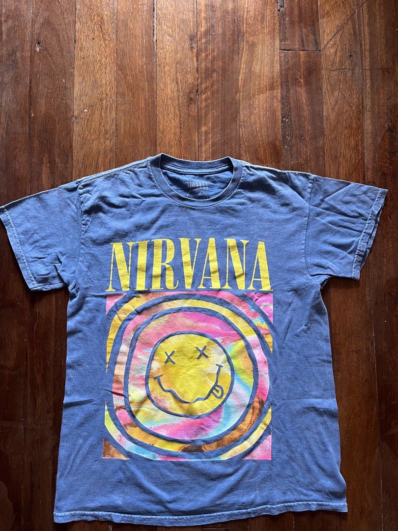 Nirvana Band Shirt (Category: Tshirts & Polo Shirts ) located in Los Banos. Submitted by lootmeup (Listing ID 1468278935, Image 2). Description: Nirvana Band Shirt Official tag Size: Width: 20 Length: 25.5 Mine P300.