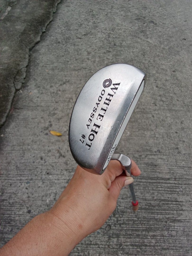 Odyssey White Hot #7 mallet golf putter. (Category: Golf) located in San Pedro. Submitted by trisheljas_japansurplus (Listing ID 1468075365, Image 1). Description: 📍For Sale📍 Odyssey White Hot #7 mallet golf putter. right handed steel shaft location 📍 Filinvest Homesite barangay bagong silang san pedro laguna 📍.