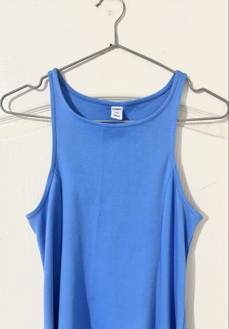 Old Navy Blue Tank Dress (Category: Dresses) located in Taguig. Submitted by lykadurana_725 (Listing ID 1468073741, Image 3). Description: - old navy - sleeveless racerback dress, casual fit - Size: Small on tag (can fit to s to medium womens) rfs: decluttering mod: via lalamove/j&t location: north signal village taguig city pm for more details 📩.