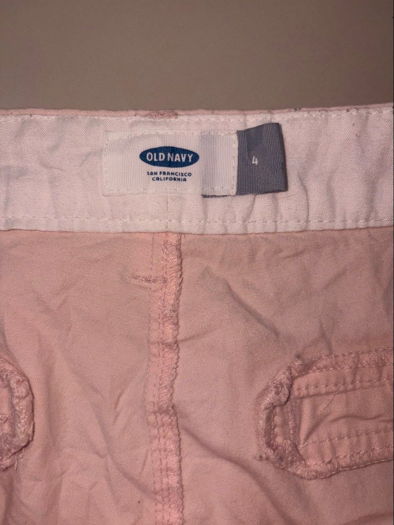 97. Old Navy Light Pink Everyday Chino Shorts (Category: Shorts) located in Manila. Submitted by athenabrave (Listing ID 1468232735, Image 3). Description: Classic wardrobe staple! Selling these authentic Old Navy structured chino shorts in a versatile pastel light pink. Great for casual summer days, beach trips, or daily errands. ✨ Product Details: - Brand: Old Navy (Authentic) - Size: Women’s Size 4 - Style/Inseam: Everyday 5” Inseam Shorts (Cl