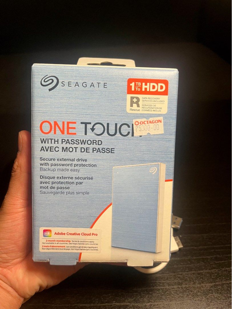 One Touch 1TB external hard drive (Category: Other Gadgets) located in Manila. Submitted by boadokrist79172 (Listing ID 1468213777, Image 1). Description: Orig price: 5k Selling price: 2,000 only! .