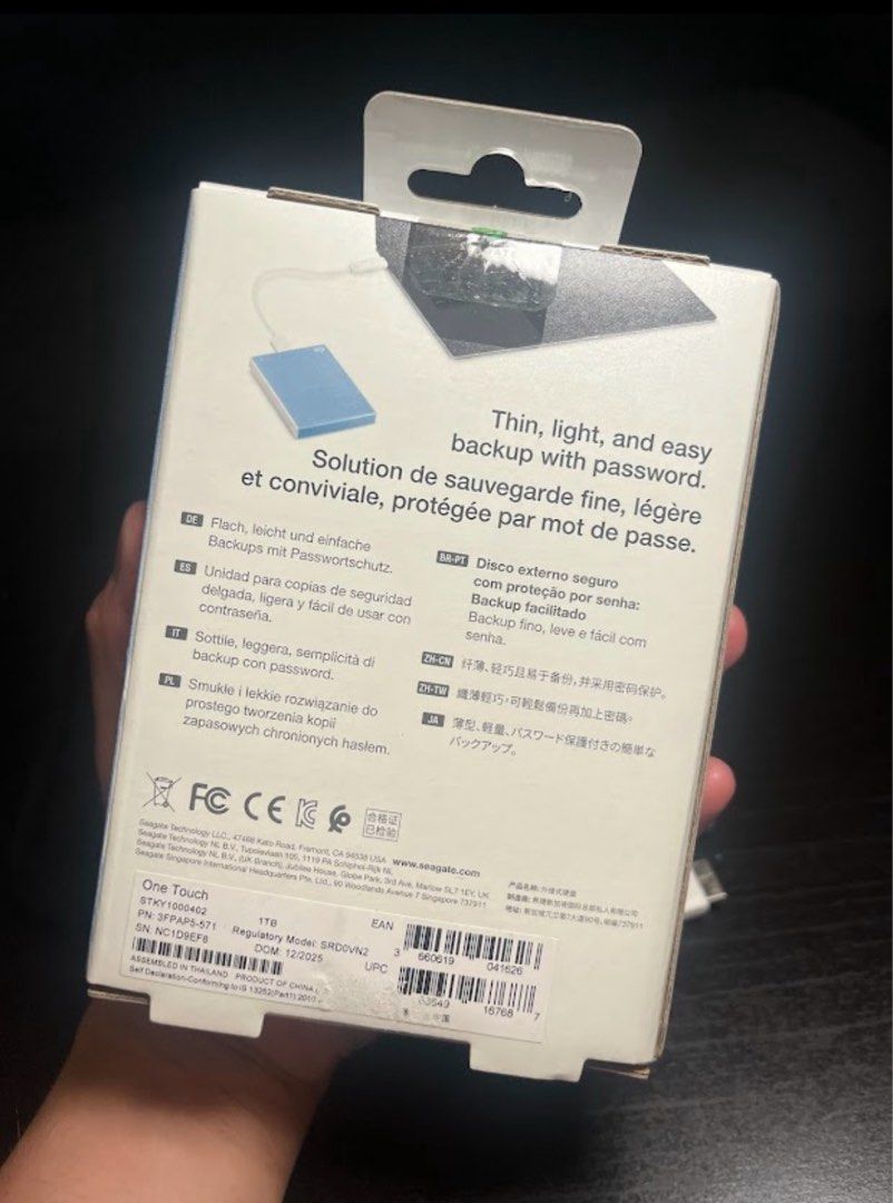 One Touch 1TB external hard drive (Category: Other Gadgets) located in Manila. Submitted by boadokrist79172 (Listing ID 1468213777, Image 2). Description: Orig price: 5k Selling price: 2,000 only! .