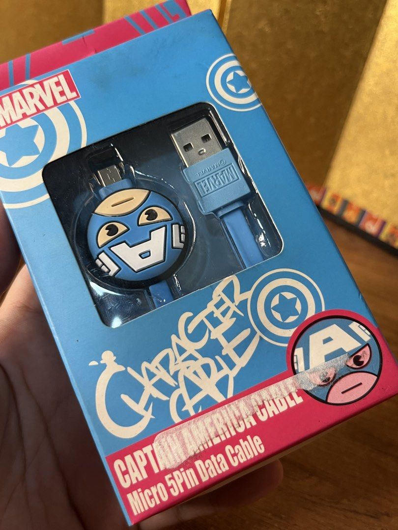 Original Marvel Captain America Cable (Category: Chargers & Cables) located in Gapan. Submitted by lunashop14 (Listing ID 1468070244, Image 2). Description: .