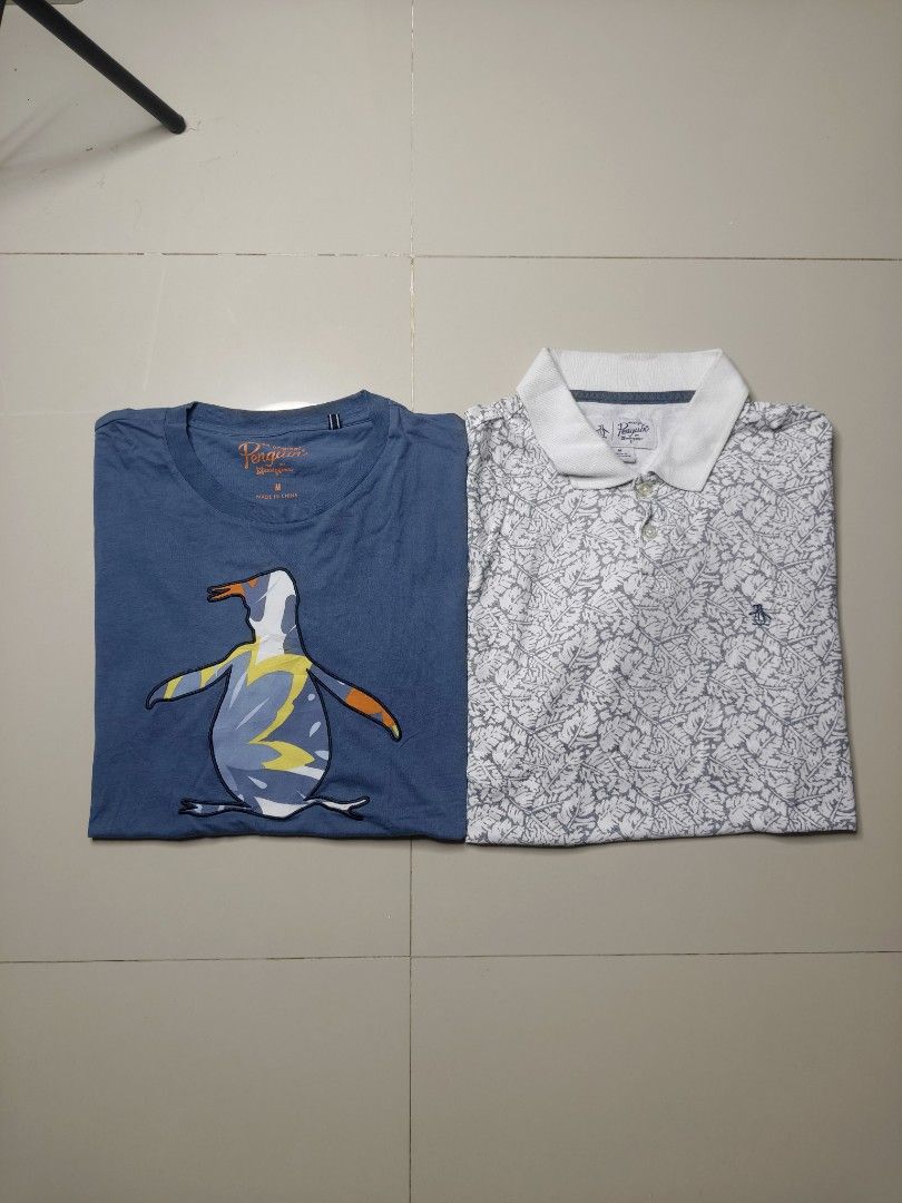 Original Penguin Shirts Bundle Size M (Category: Tshirts & Polo Shirts ) located in Alaminos. Submitted by thriftpill0302 (Listing ID 1468098407, Image 2). Description: - PENGUIN BUNDLE - Polo Shirt - ‎With: 19 can stretch up to 21 - ‎Length: 26½ - Size: Medium - ‎Big Logo Shirt - ‎Width: 21 - ‎Length: 26 - Size: Medium .