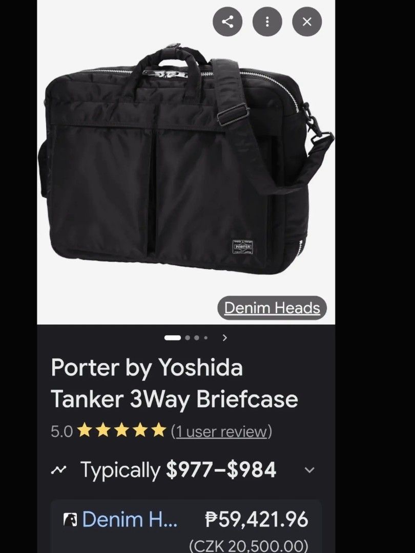 Original Porter 3way bag (Category: Backpacks) located in Cabuyao City. Submitted by secondhand.shop.ph (Listing ID 1468204083, Image 2). Description: Sale❗Sale❗Sale❗ ₱2,899 Original PORTER Pre-owned 3way bag nylon ykk zippers made in Japan 📌First to pay!.