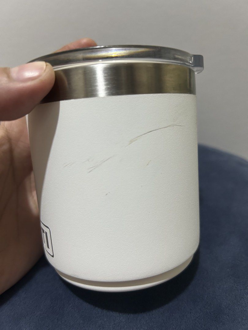 Original YETI (Category: Other Food & Drinks) located in Dasmarinas. Submitted by jedskie0810 (Listing ID 1468208651, Image 2). Description: Original yeti covered cup Have qr code for authenticity 16oz Have scratches in the side see pictures.