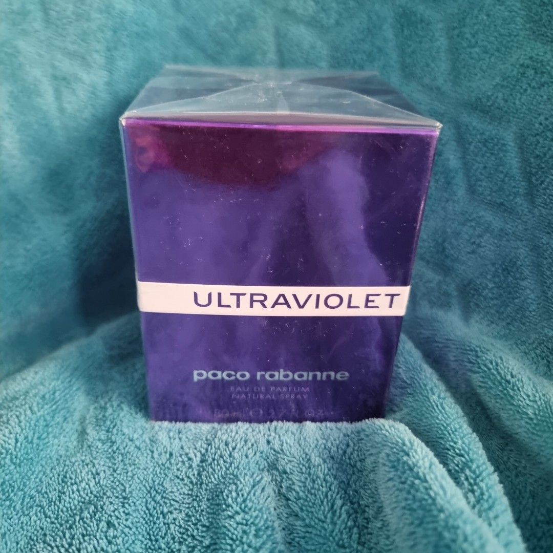 Paco Rabanne Ultraviolet Eau de Parfum (Category: Fragrance & Deodorants) located in Iligan City. Submitted by assortedfinds143 (Listing ID 1468150847, Image 1). Description: - Brand: Paco Rabanne - Fragrance: Ultraviolet - Type: Eau de Parfum Natural Spray - Size: 80ml / 2.7 oz - Condition: Brand new, unopened, and still in original plastic seal - Packaging: Iconic purple box - 100% authentic and ready to ship.