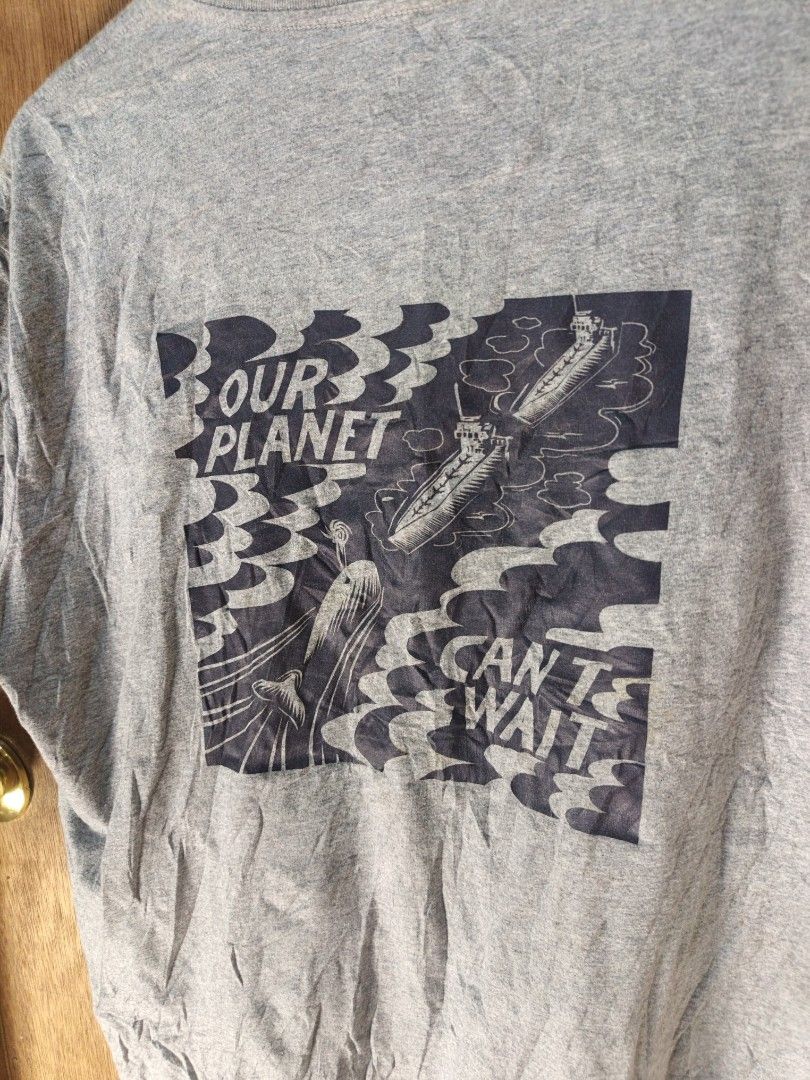 Patagonia "Our Planet can't wait" responsibilitee (Category: Tshirts & Polo Shirts ) located in Nasipit. Submitted by zaynzdrip (Listing ID 1468165145, Image 3). Description: -authentic -xxl -24 x 27 -good as new just need wash fresh from bale.