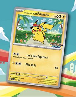 Pikachu run card For Sale | Carousell Singapore