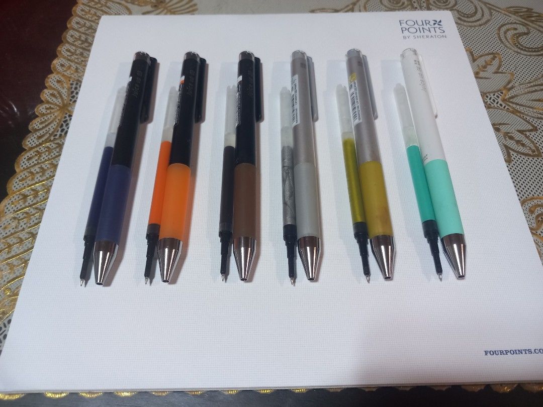 Pilot Juice Up Retractable Gel Pens (Category: Stationery & School Supplies) located in Cavite. Submitted by ulldrich (Listing ID 1468213459, Image 3). Description: Selling a bundle of 11 authentic Pilot Juice Up Retractable Gel Pens in great condition! These feature Pilot’s premium synergy tip and vibrant pigment ink for incredibly smooth, precise writing. I have explicitly pulled out the refills in the photos so you can see the exact remaining 