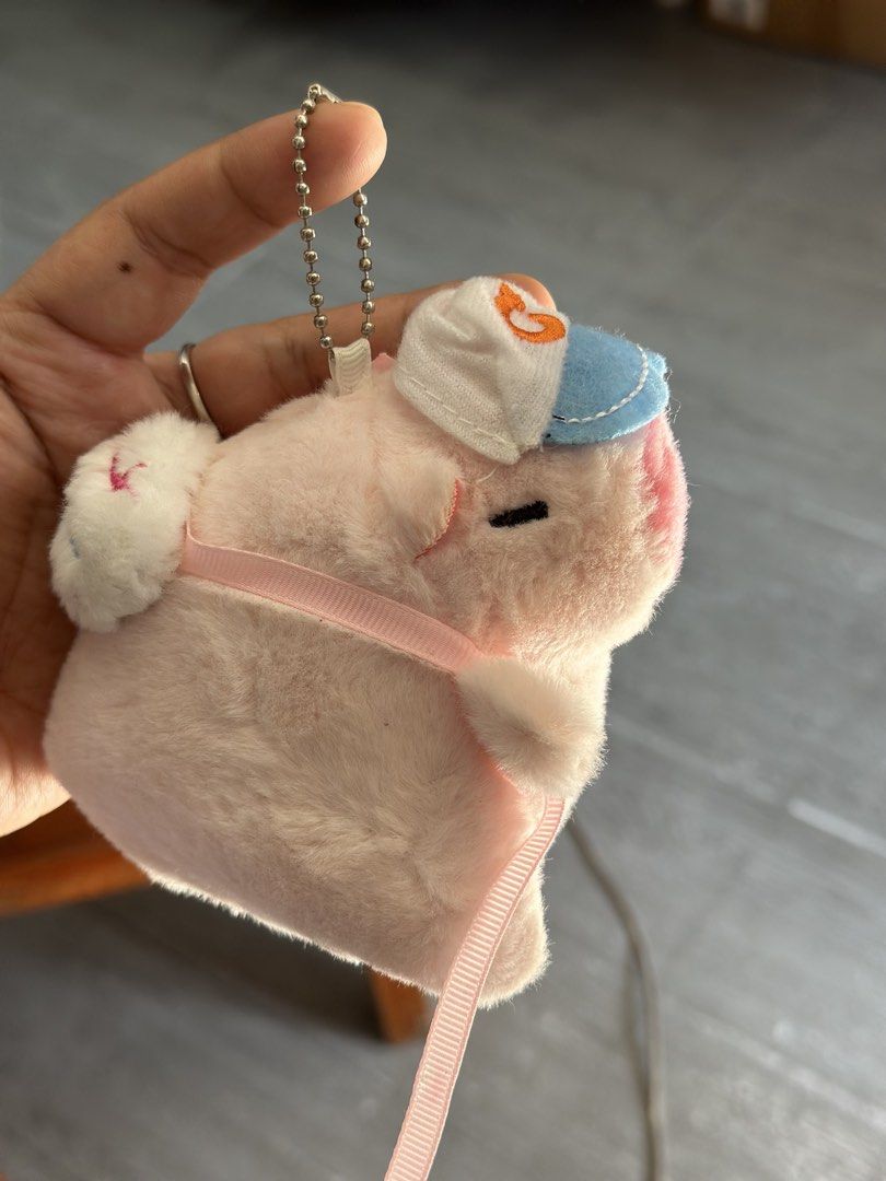 Pink capybara baseball theme (Category: Plushies & Soft Toys) located in Baguio. Submitted by cherylcaps95 (Listing ID 1468110393, Image 2). Description: Like neww.