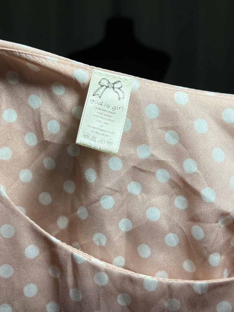 Pink polka dot mini dress (Category: Dresses) located in Las Pinas. Submitted by jilanah (Listing ID 1468256505, Image 2). Description: .