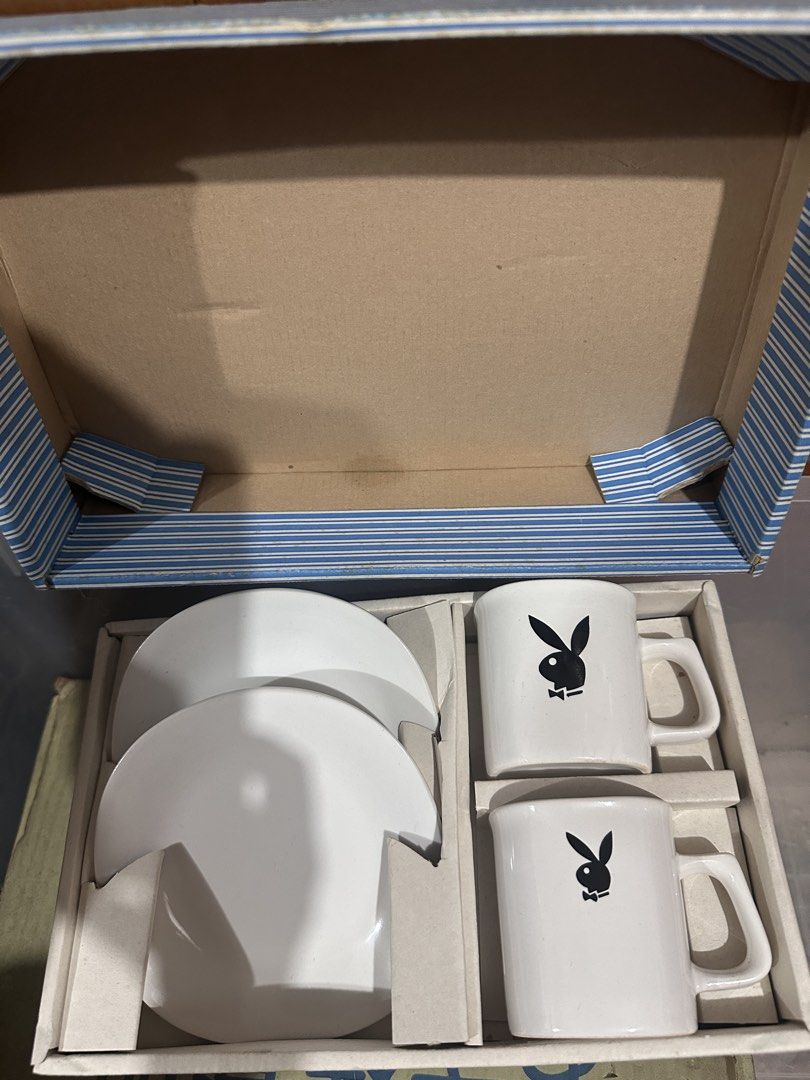 Playboy Bunny Logo Teacup Set Coffee Cup Retro 3” (Category: Dinnerware & Cutlery) located in Antipolo. Submitted by queens.collections (Listing ID 1468086826, Image 2). Description: Skukl4-2c.
