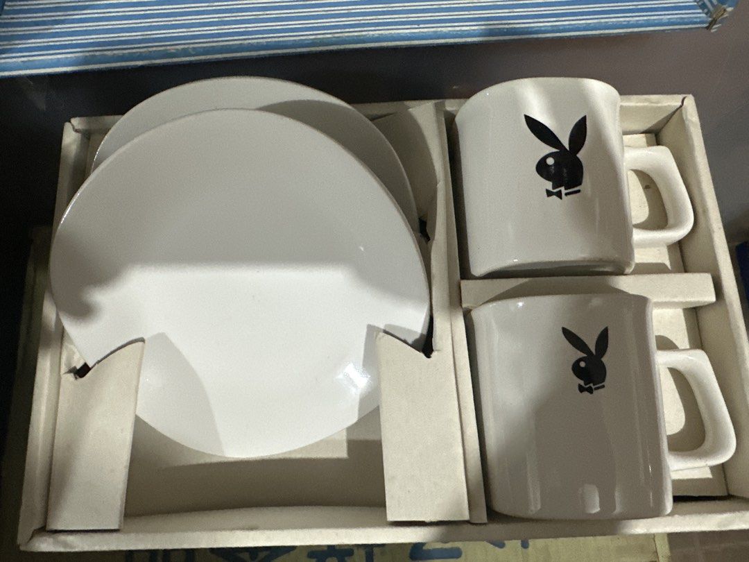 Playboy Bunny Logo Teacup Set Coffee Cup Retro 3” (Category: Dinnerware & Cutlery) located in Antipolo. Submitted by queens.collections (Listing ID 1468086826, Image 1). Description: Skukl4-2c.