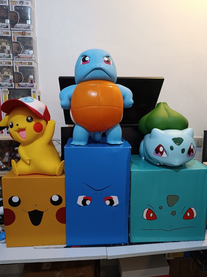 Pokemon Pikachu Squirtle Bulbasaur Large Figures With Boxes (Category: Figurines & Statues) located in Santa Cruz. Submitted by jamezxcqwer (Listing ID 1468235865, Image 1). Description: for sale 1:1 pvc 1.8k each.