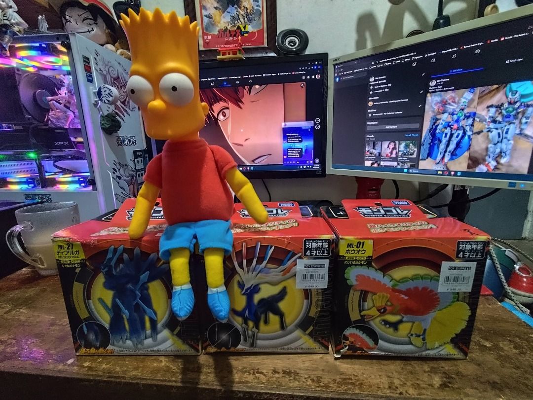 Pokemon Takara Tomy and Talking Bark Simpson (Category: Plushies & Soft Toys) located in Malabon City. Submitted by jayveetotz (Listing ID 1468142749, Image 1). Description: Pokemon - P600 each (Brand new, Sealed Box) Talking Bark Simpson - P450 (Loose As is) Good day po, pwede po tumawad sa makatarungan presyo po. Onhand Toys ❤️ PM|DM for inquiry and order 🙏 Location: Malabon City Delivery via Lalamove, LBC & JnT MOP: Cash, Gcash, Maribank, Got
