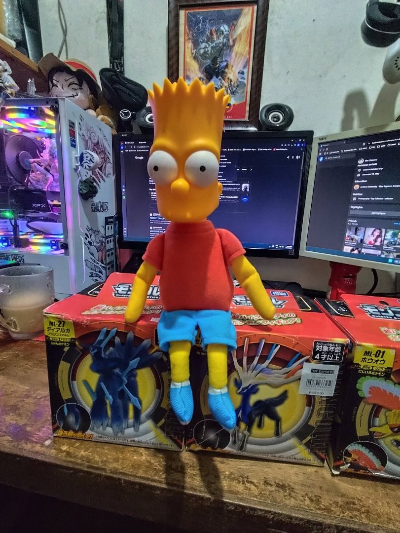 Pokemon Takara Tomy and Talking Bark Simpson (Category: Plushies & Soft Toys) located in Malabon City. Submitted by jayveetotz (Listing ID 1468142749, Image 2). Description: Pokemon - P600 each (Brand new, Sealed Box) Talking Bark Simpson - P450 (Loose As is) Good day po, pwede po tumawad sa makatarungan presyo po. Onhand Toys ❤️ PM|DM for inquiry and order 🙏 Location: Malabon City Delivery via Lalamove, LBC & JnT MOP: Cash, Gcash, Maribank, Got