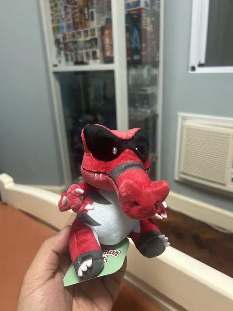Pokémon Fit Krookodile Plush (Category: Plushies & Soft Toys) located in San Jose. Submitted by jocamaoz (Listing ID 1468121420, Image 3). Description: - Official Pokémon Center merchandise from the popular Pokémon Fit line - Features vibrant red, black, and white colors with high-quality embroidered details - Made with a soft, huggable fabric texture - Includes original tag attached to the foot - Perfect addition to any Pokémon plush collection 