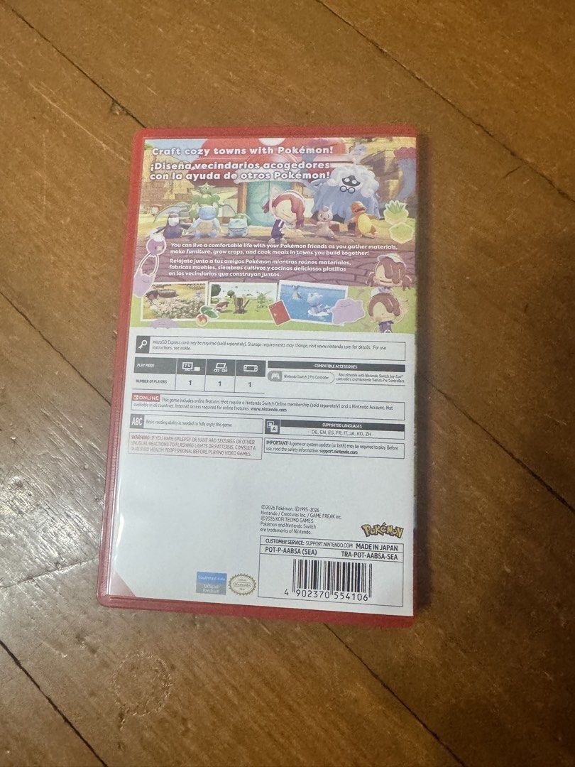 Pokémon Pokopia Nintendo Switch Game Card (Category: Nintendo) located in Makati City. Submitted by mmalle (Listing ID 1468173649, Image 2). Description: Pokémon Pokopia – Nintendo Switch 2 * Official SEA release (Game-key Card Edition) * Complete with original red case and Datablitz receipt * Purchased: August 29, 2026 * All codes unused (if applicable) * RFS: Done with the game..