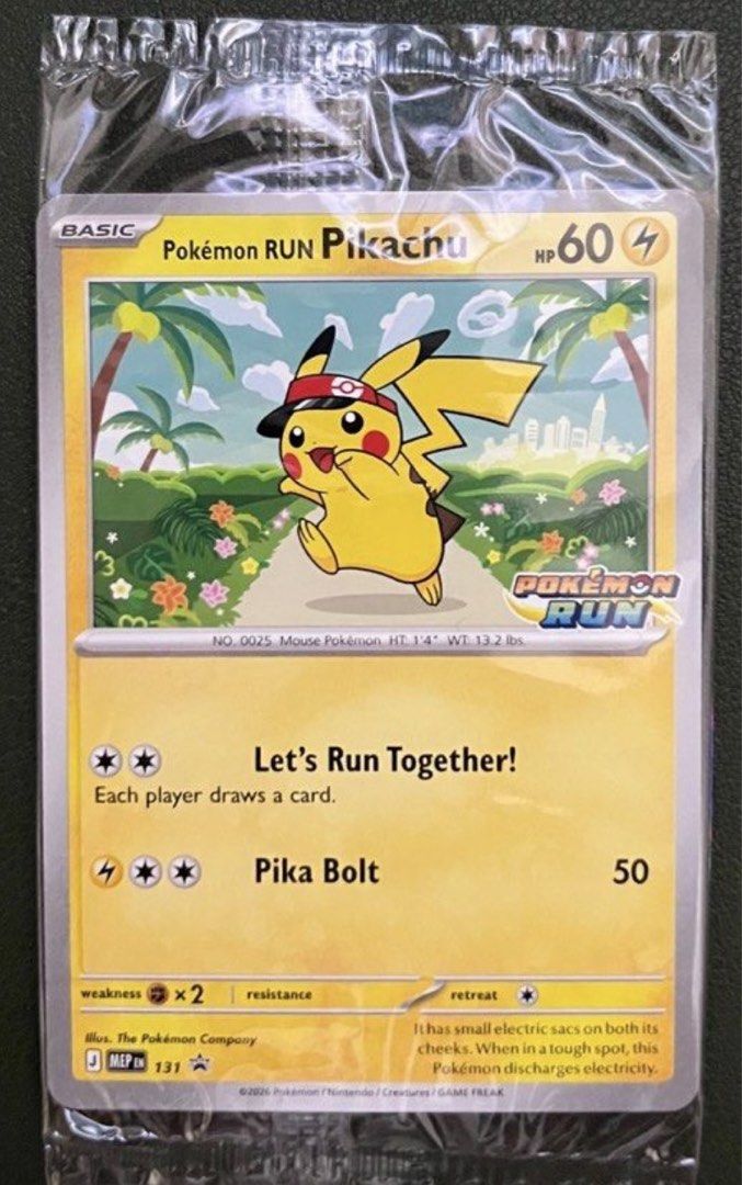 Pokémon RUN Pikachu 131 Rare (Category: Raw Singles) located in Las Pinas. Submitted by cobaltine09 (Listing ID 1468068835, Image 1). Description: .