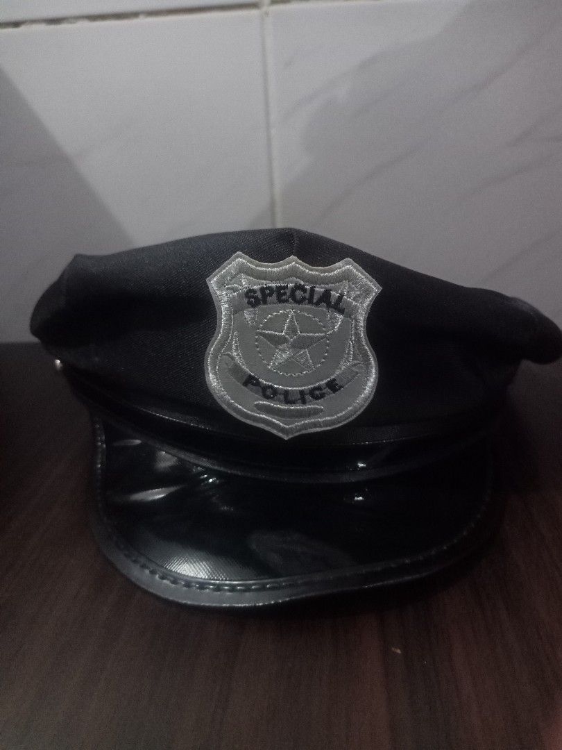 Police cap (Category: Caps & Hats) located in Las Pinas. Submitted by the_recycle_shop (Listing ID 1468170345, Image 1). Description: Adult size large.