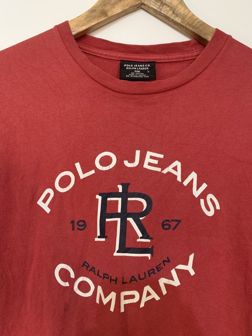 POLO JEANS RALPH LAUREN TEE (Category: Formal Shirts) located in Bulacan. Submitted by ridersthrift_ph (Listing ID 1468079296, Image 2). Description: Authentic Size Large Mens In Great Condition Minor Hairlines Crack on print No Major Flaw Gcash Payment Bulacan 📍.