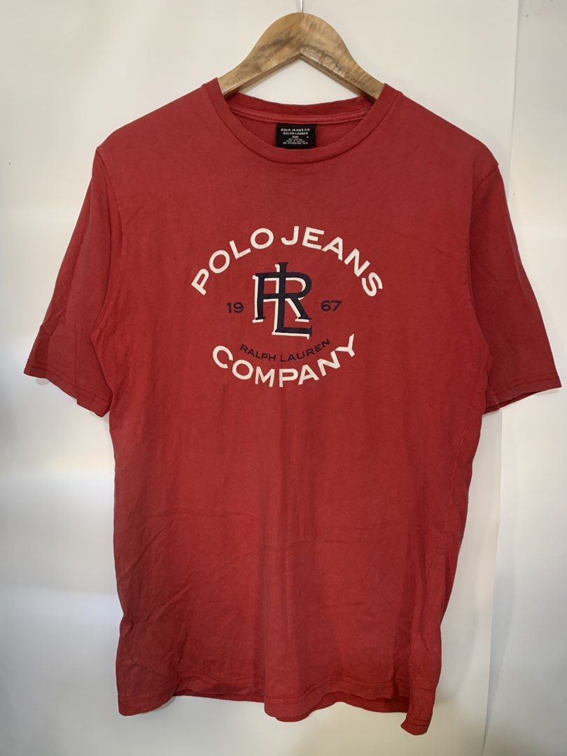 POLO JEANS RALPH LAUREN TEE (Category: Formal Shirts) located in Bulacan. Submitted by ridersthrift_ph (Listing ID 1468079296, Image 1). Description: Authentic Size Large Mens In Great Condition Minor Hairlines Crack on print No Major Flaw Gcash Payment Bulacan 📍.
