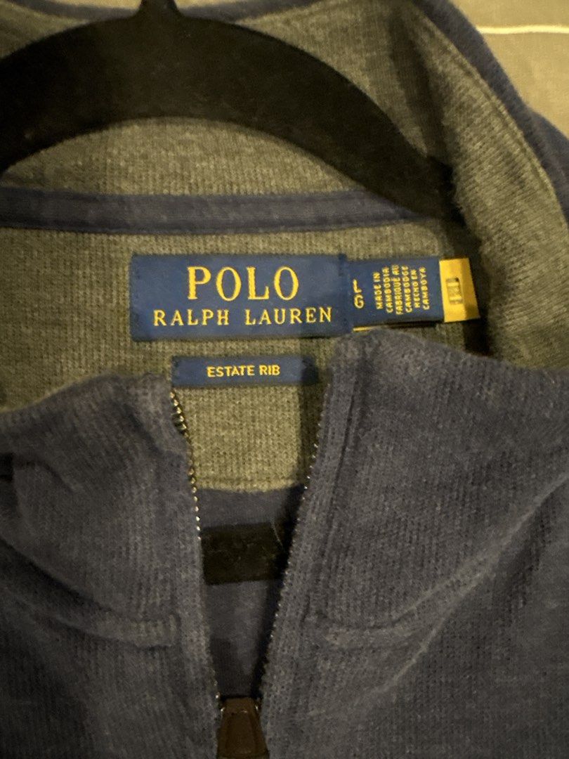Polo Ralph Lauren Quarter Zip (L) (Category: Coats, Jackets and Outerwear) located in Paranaque City. Submitted by pacaf13 (Listing ID 1468175300, Image 2). Description: Selling my Polo Ralph Lauren navy blue long-sleeve quarter-zip. Features the signature embroidered Pony logo, quarter-zip neckline, and a classic design perfect for layering or everyday smart-casual wear. Brand: Polo Ralph Lauren Color: Navy Blue Style: Estate Rib Long-sleeve qua