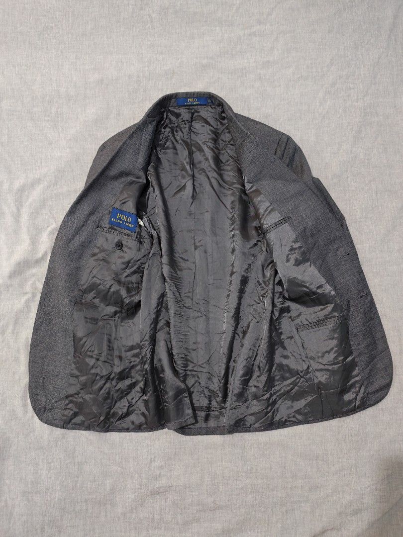 Polo Ralph Lauren suit jacket (Category: Coats, Jackets and Outerwear) located in Baguio. Submitted by used_clothing2600 (Listing ID 1468149632, Image 3). Description: Polo Ralph Lauren suit jacket made in italy size 38S excellent condition width 19 length 29 shoulders 17 sleeve length 24.5 P 2,300.