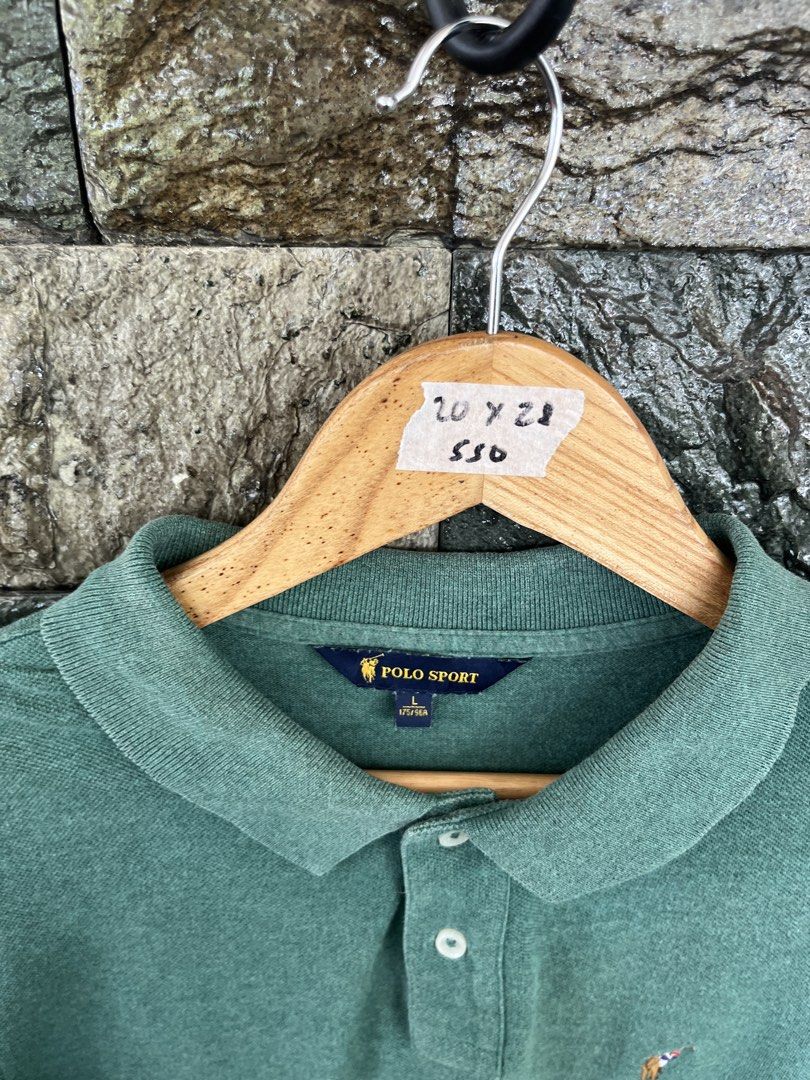 Polo Sport Heather Green (Category: Tshirts & Polo Shirts ) located in Cagayan de Oro. Submitted by curatedheirloomph_ (Listing ID 1468104483, Image 2). Description: 𝘿𝙞𝙢𝙚𝙣𝙨𝙞𝙤𝙣𝙨: 20x28 𝘽𝙚𝙨𝙩 𝙁𝙞𝙩: Medium - Large 𝘾𝙤𝙣𝙙𝙞𝙩𝙞𝙤𝙣 & 𝘾𝙤𝙡𝙤𝙧 𝙍𝙖𝙩𝙚: Excellent (9.5/10) 𝙄𝙨𝙨𝙪𝙚: Minimal signs of usage 𝘼𝙪𝙩𝙝𝙚𝙣𝙩𝙞𝙘𝙞𝙩𝙮 𝘿𝙚𝙘𝙡𝙖𝙧𝙖𝙩𝙞𝙤𝙣: Authentic.