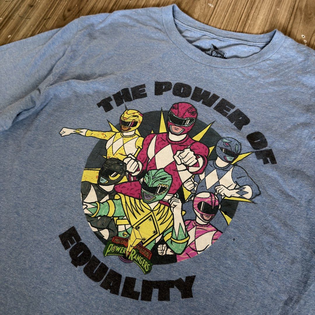 Power Rangers Shirt (Category: Tshirts & Polo Shirts ) located in Davao. Submitted by ckkb1821 (Listing ID 1468084852, Image 2). Description: Power Rangers Shirt Large (21 x 29"L) Excellent condition, washed & cleaned ₱499 only + SF.