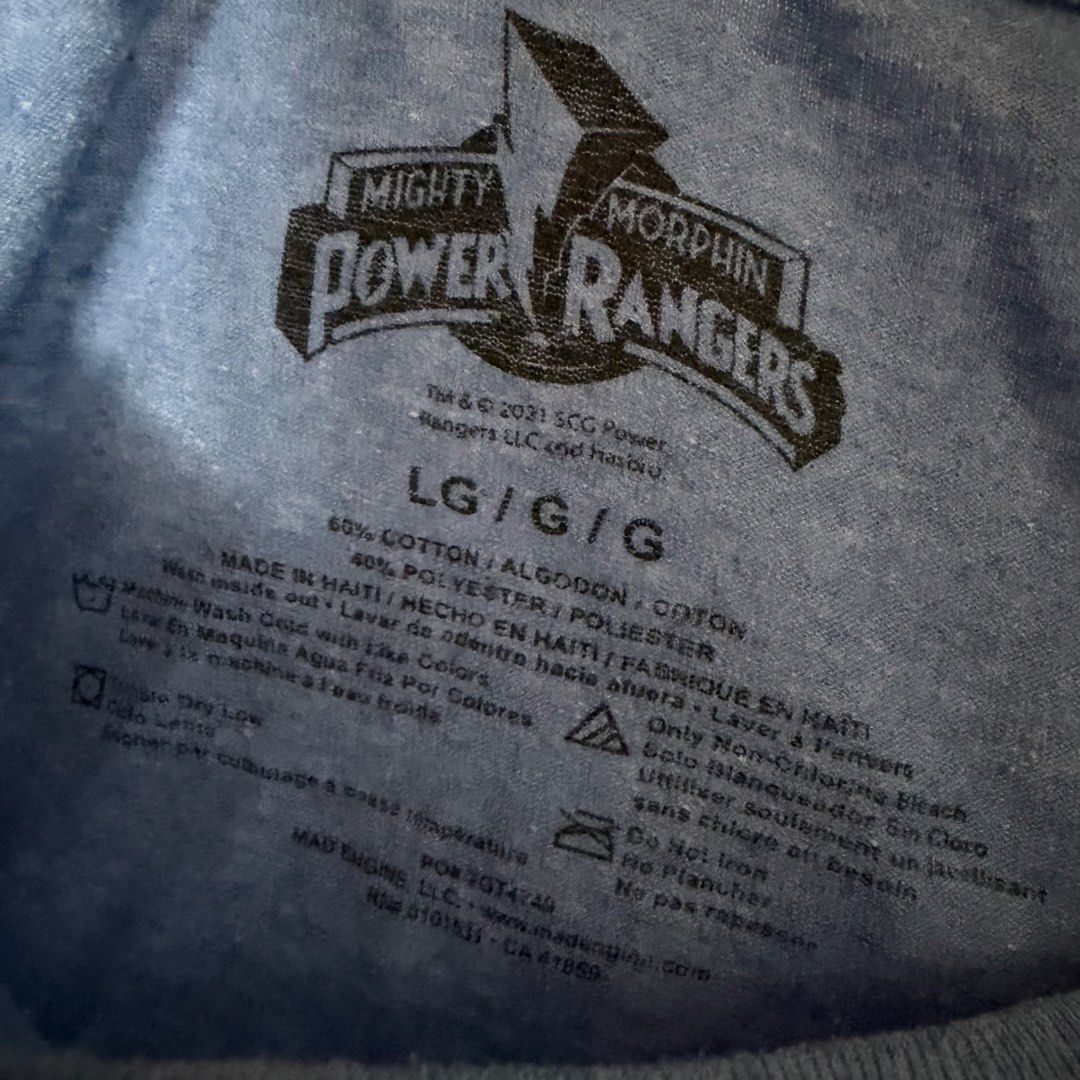 Power Rangers Shirt (Category: Tshirts & Polo Shirts ) located in Davao. Submitted by ckkb1821 (Listing ID 1468084852, Image 3). Description: Power Rangers Shirt Large (21 x 29"L) Excellent condition, washed & cleaned ₱499 only + SF.