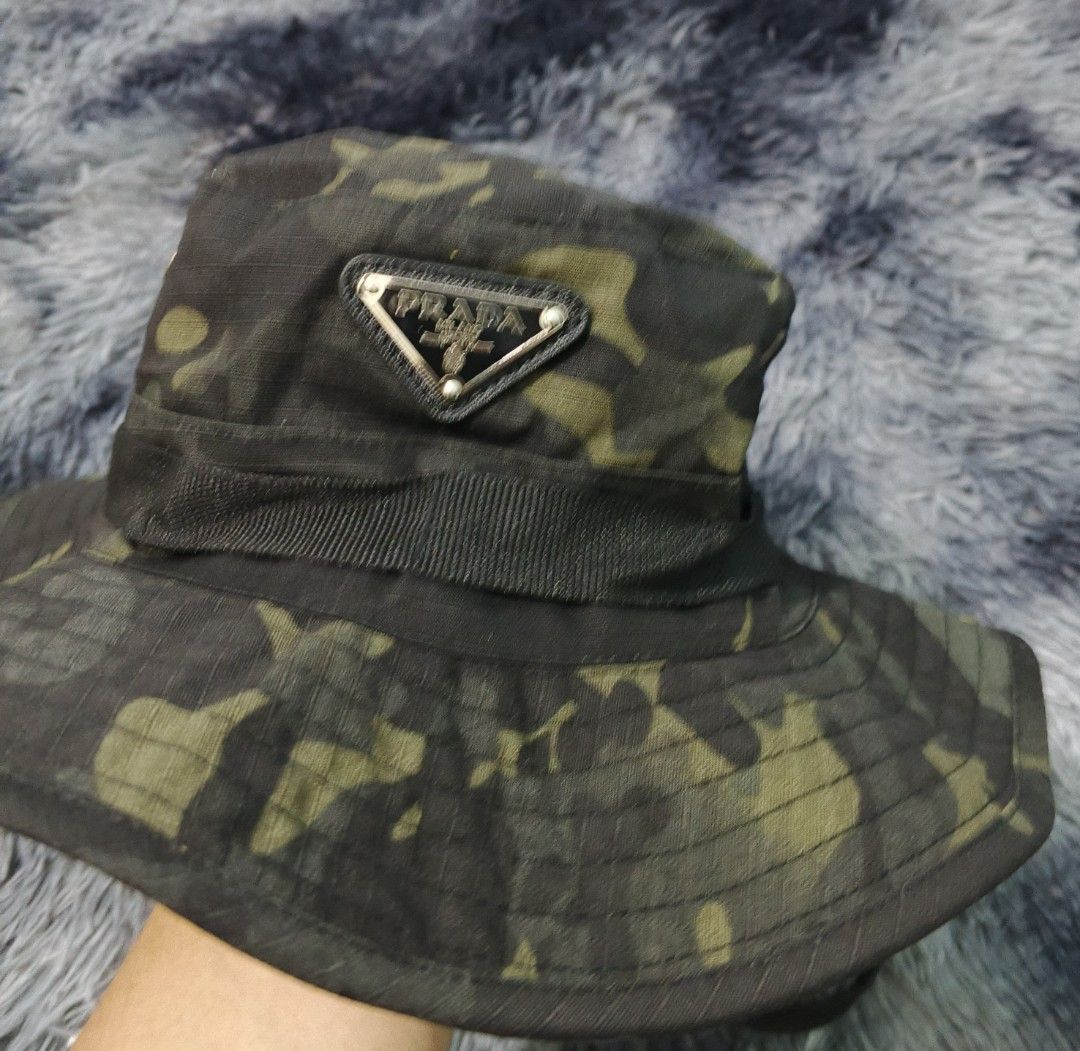 prada bucket hat new (Category: Luxury Accessories) located in Magalang. Submitted by trendz67271 (Listing ID 1468157070, Image 3). Description: brand new bought from abroad one size.