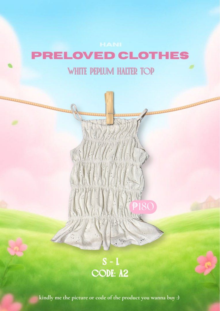 PRELOVED TOPS 120-180 PESOS (Category: Sleeveless) located in Manila. Submitted by ninib33 (Listing ID 1468102184, Image 1). Description: All tops are from my own closet!! I only do ww pics for sure buyers..