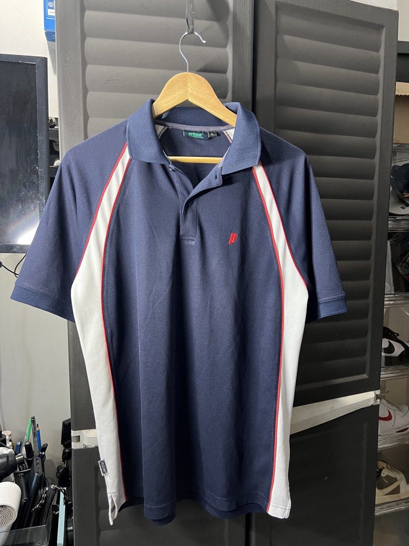 Prince Tri-Tone Polo Shirt (Category: Tshirts & Polo Shirts ) located in Angono. Submitted by odd.fitt (Listing ID 1468098671, Image 1). Description: Large on tag 22W 29L No issue.