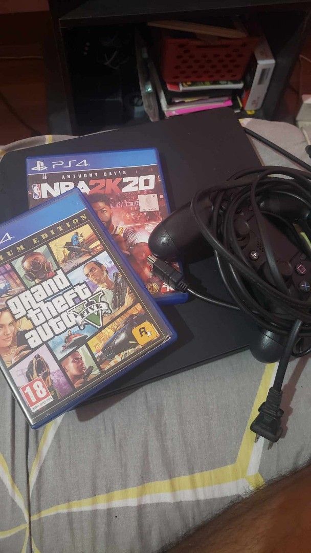 PS4 (1TB) with Games (Category: PlayStation) located in Manila. Submitted by yourkiyogueva (Listing ID 1468113684, Image 1). Description: RFS: Meron nang Nintendo Switch 2, di na nagagamit PS4 Negotiable pa as long as reasonable In very good condition, Inclusion: PS4 Unit 1 Controller Original (with Chord USB to Micro-USB) GTA V Watchdogs 2 NBA2K20 Meetup near Cainta Rizal only Delivery J&T only (Gcash | Maya Payment).