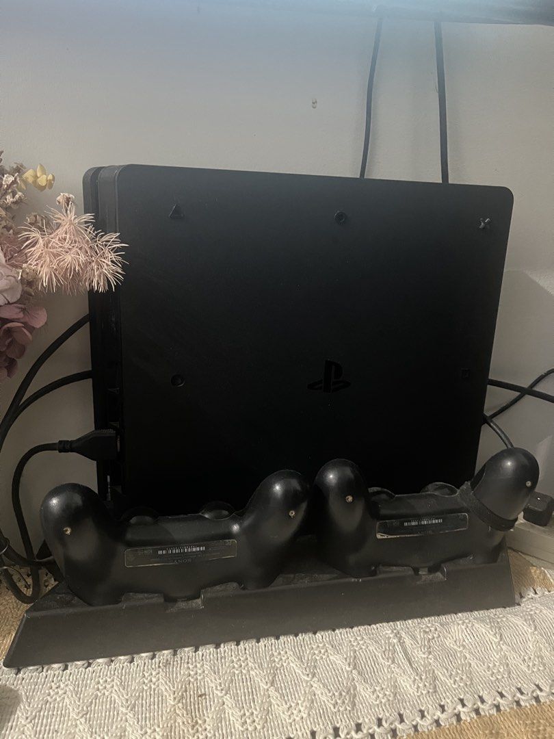 PS4 Slim 500GB (Second-Hand) (Category: PlayStation) located in Manila. Submitted by earlcabati76609 (Listing ID 1468142031, Image 1). Description: PS4 Slim 500GB + 6 Physical Games + Charging Dock | ₱9,500 Negotiable - Purchased in 2021 and well-maintained - Console is in excellent condition - No box INCLUSIONS: 🎮 PS4 Slim 500GB Console 🎮 2 Controllers (1 fully working, 1 with ghost movement) 🔌 Controller Charging Dock 💿 6 Physical Games: • 