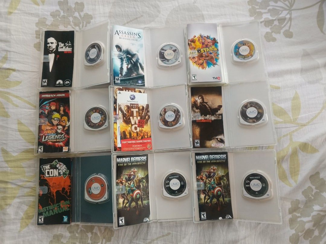 PSP UMD Games (Category: PlayStation) located in Bauang. Submitted by gamingstation12 (Listing ID 1468084136, Image 2). Description: ‎PSP UMD GAMES ‎ ‎FOR SALE ONLY ‎ ‎All Good Conditions 💯🔥 ‎ ‎Working and Tested 💯🔥 ‎ ‎Payment First Policy ‎ ‎All Complete With Manual / Instruction's Booklet ‎ ‎Prices are Negotiable :) ‎ ‎ITEM CONDITION: ‎ ‎M = Mint ‎S = Sealed ‎U.S. = Unsealed ‎G.C. = Good Condition ‎U = Used ‎OD = Open Disc ❌ = SOLD ‎ ‎ITEM 