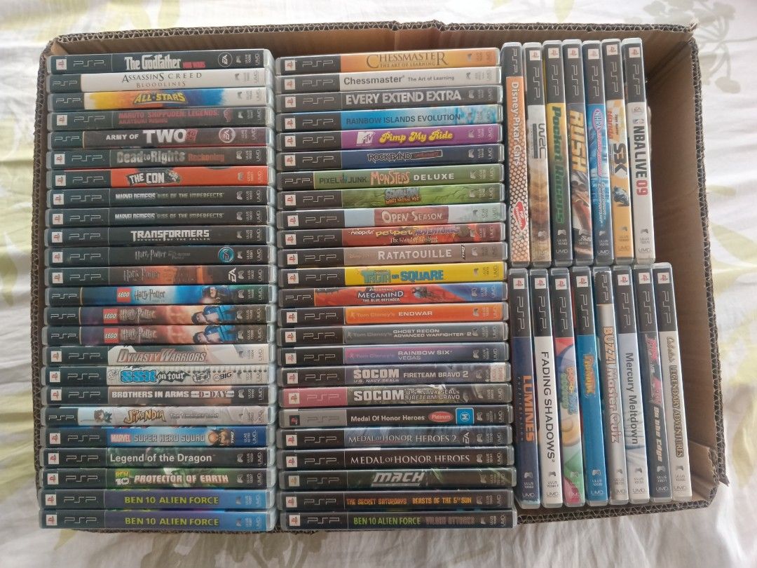 PSP UMD Games (Category: PlayStation) located in Bauang. Submitted by gamingstation12 (Listing ID 1468084136, Image 1). Description: ‎PSP UMD GAMES ‎ ‎FOR SALE ONLY ‎ ‎All Good Conditions 💯🔥 ‎ ‎Working and Tested 💯🔥 ‎ ‎Payment First Policy ‎ ‎All Complete With Manual / Instruction's Booklet ‎ ‎Prices are Negotiable :) ‎ ‎ITEM CONDITION: ‎ ‎M = Mint ‎S = Sealed ‎U.S. = Unsealed ‎G.C. = Good Condition ‎U = Used ‎OD = Open Disc ❌ = SOLD ‎ ‎ITEM 