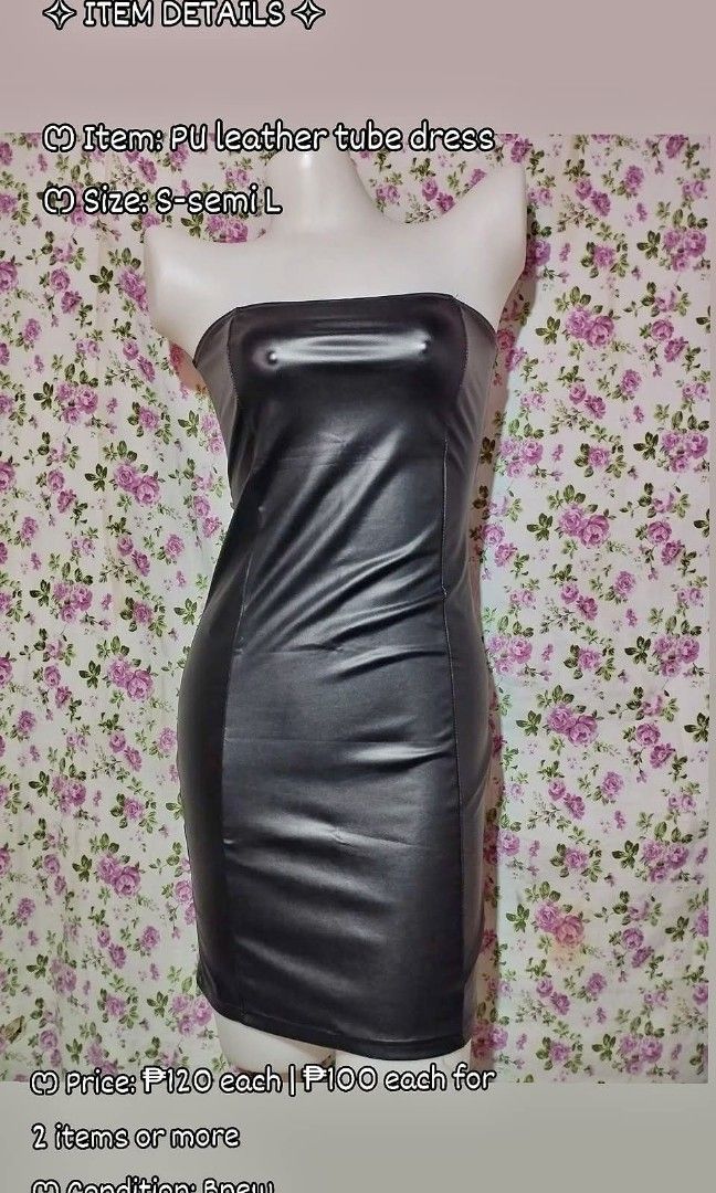 PU leather dress (Category: Dresses) located in Solano. Submitted by ashamegumi (Listing ID 1468270284, Image 1). Description: Shipping via J&T Sf: 54php & above.