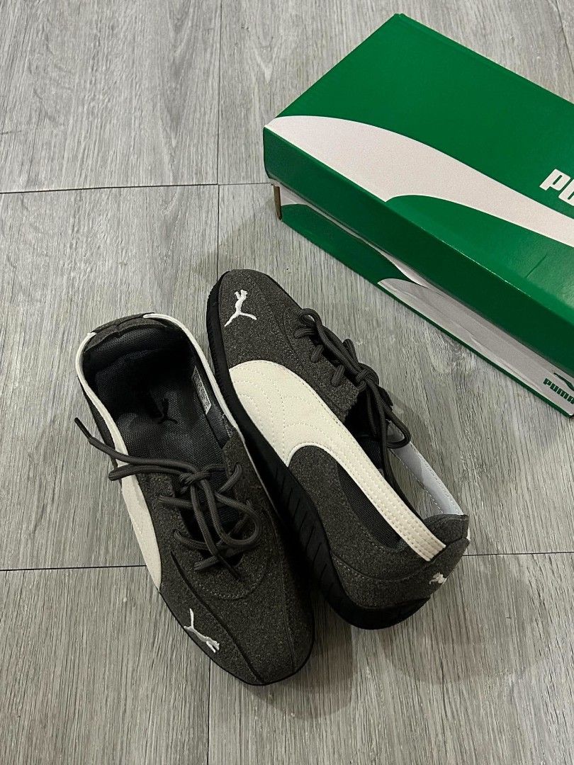Puma Ballet Nova (Category: Sneakers) located in Rizal. Submitted by sakre (Listing ID 1468168649, Image 3). Description: - Available colors: Black & White, Dark Gray, Pink - Iconic low-profile streetwear design with unique spiked soles - Features secure velcro/lace-up straps - Includes original green Puma shoebox - Price is per pair (specify your preferred color upon ordering).