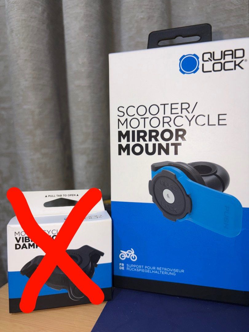 Quad Lock Scooter/Motorcycle Mirror Mount (Category: Mounts & Holders) located in Pasig City. Submitted by otitcram (Listing ID 1464057851, Image 1). Description: - Used Quad Lock Mirror Mount - Perfect for Scooters & Motorcycles - Securely mounts your phone for navigation or accessibility - Easy to install - Keep your phone safe and accessible on your ride 📍 Pasig.