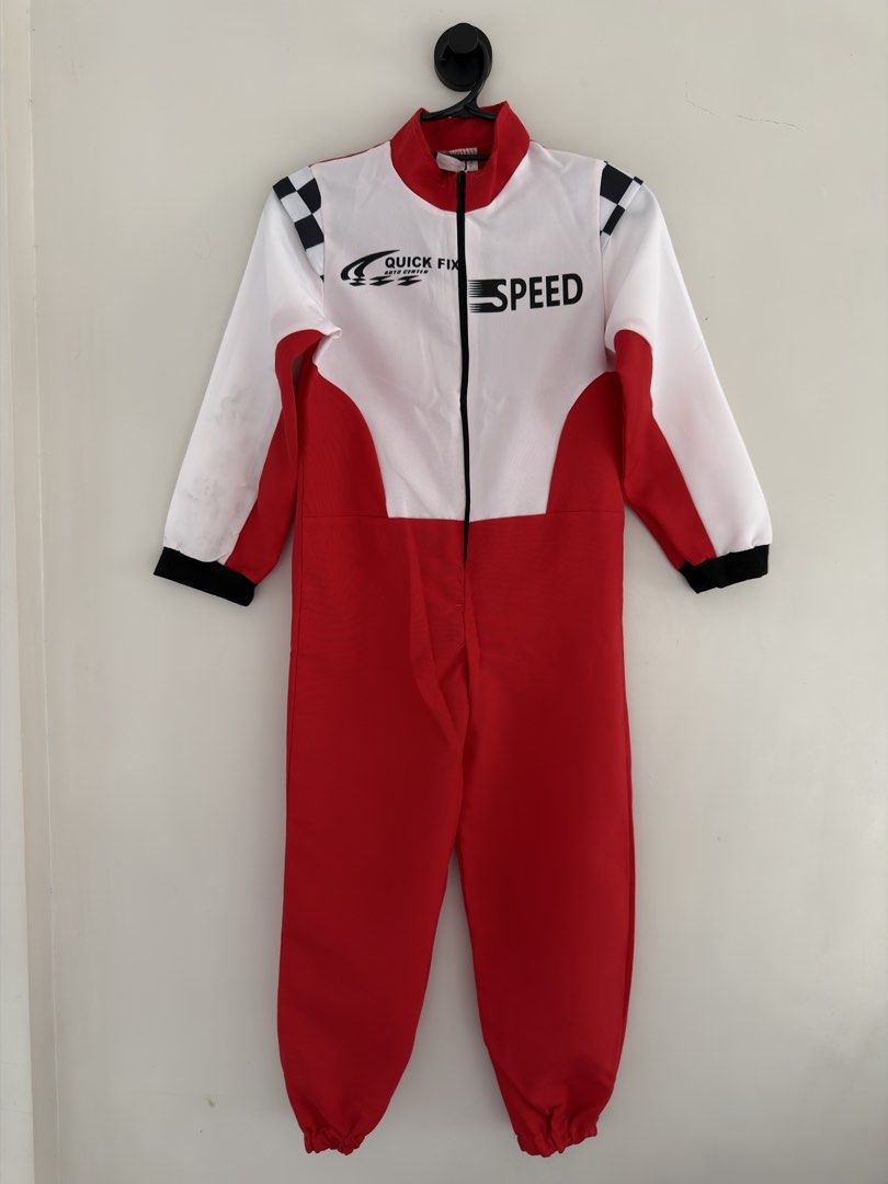 Racer Driver Halloween Costume (Category: Babies & Kids Fashion) located in Paranaque City. Submitted by marchemariamanila (Listing ID 1468103938, Image 2). Description: Length from shoulder - 41.5 inches Width (underarm to underarm - 14.5 inches Same-day delivery: Grab or Lalamove. Pick-up point is Sucat, Parañaque City. Mode of payment: GCash Payment first before shipment/delivery. 24 hours reservation only..