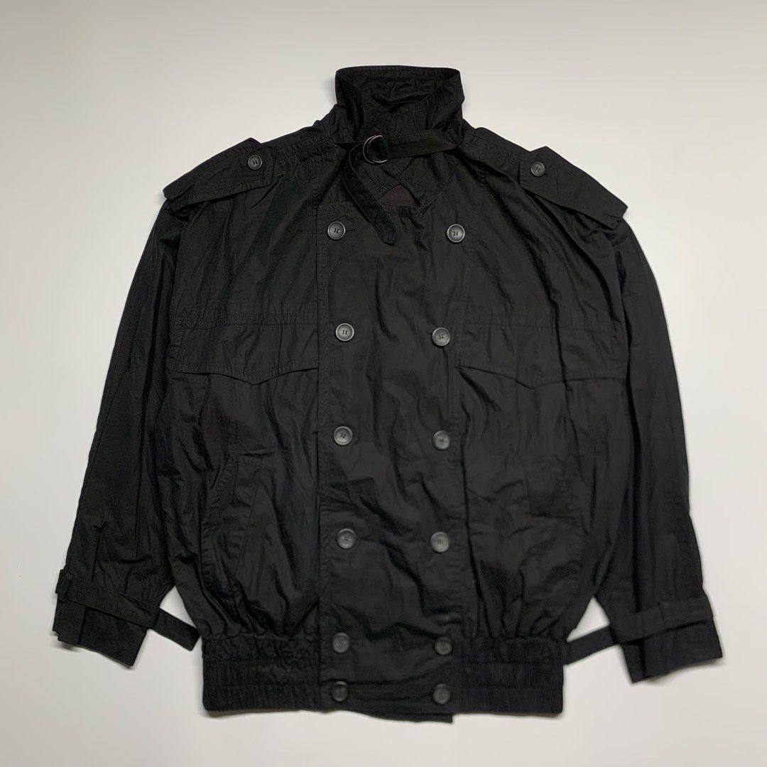 Raf Simons - SS/02 Trench-Bomber jacket (Category: Coats, Jackets and Outerwear) located in Manila. Submitted by shottas_21 (Listing ID 1468209958, Image 1). Description: Raf Simons - SS/02 Trench-Bomber SIZE - 46 CONDITION - 9/10 Made in belgium 100% Cotton CHEST - 28” LENGTH - 29.5” SHOULDERS - 26” SLEEVE - 23” HEM - 28”.