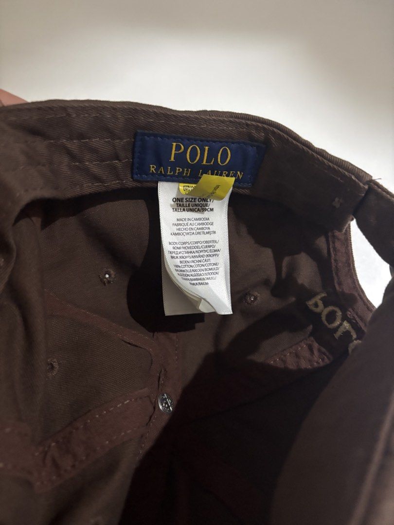 Ralph Lauren Cap Brown (Category: Caps & Hats) located in Manila. Submitted by loelma (Listing ID 1468225977, Image 3). Description: .