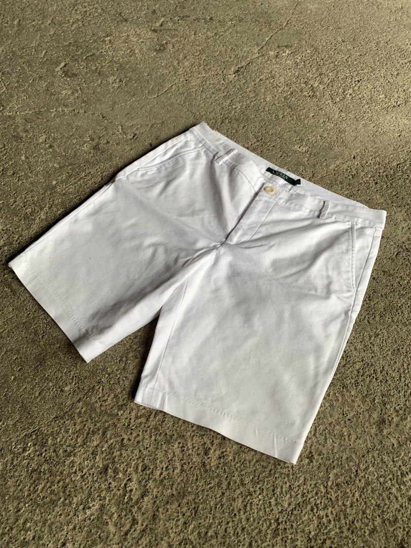 Ralph Lauren Chino Short (Category: Chinos) located in Davao. Submitted by posasprinc42208 (Listing ID 1468182335, Image 2). Description: Ralph Lauren White short W-34 L-18 Leghole-9.5 Thigh-12 Price: 500+sf.