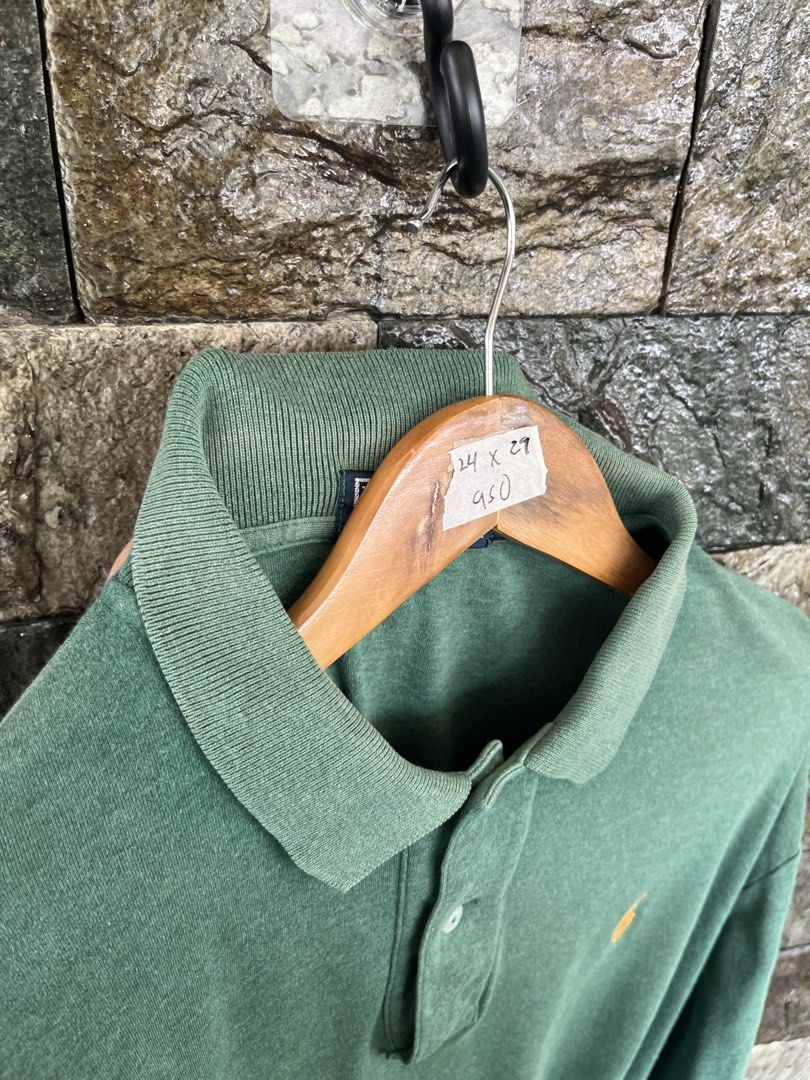 Ralph Lauren Heather Green Poloshirt (Category: Tshirts & Polo Shirts ) located in Cagayan de Oro. Submitted by curatedheirloomph_ (Listing ID 1468104656, Image 3). Description: 𝘿𝙞𝙢𝙚𝙣𝙨𝙞𝙤𝙣𝙨: 24x29 𝘽𝙚𝙨𝙩 𝙁𝙞𝙩: XL - XXL 𝘾𝙤𝙣𝙙𝙞𝙩𝙞𝙤𝙣 & 𝘾𝙤𝙡𝙤𝙧 𝙍𝙖𝙩𝙚: Excellent (9.5/10) 𝙄𝙨𝙨𝙪𝙚: Slit tears 𝘼𝙪𝙩𝙝𝙚𝙣𝙩𝙞𝙘𝙞𝙩𝙮 𝘿𝙚𝙘𝙡𝙖𝙧𝙖𝙩𝙞𝙤𝙣: Authentic.