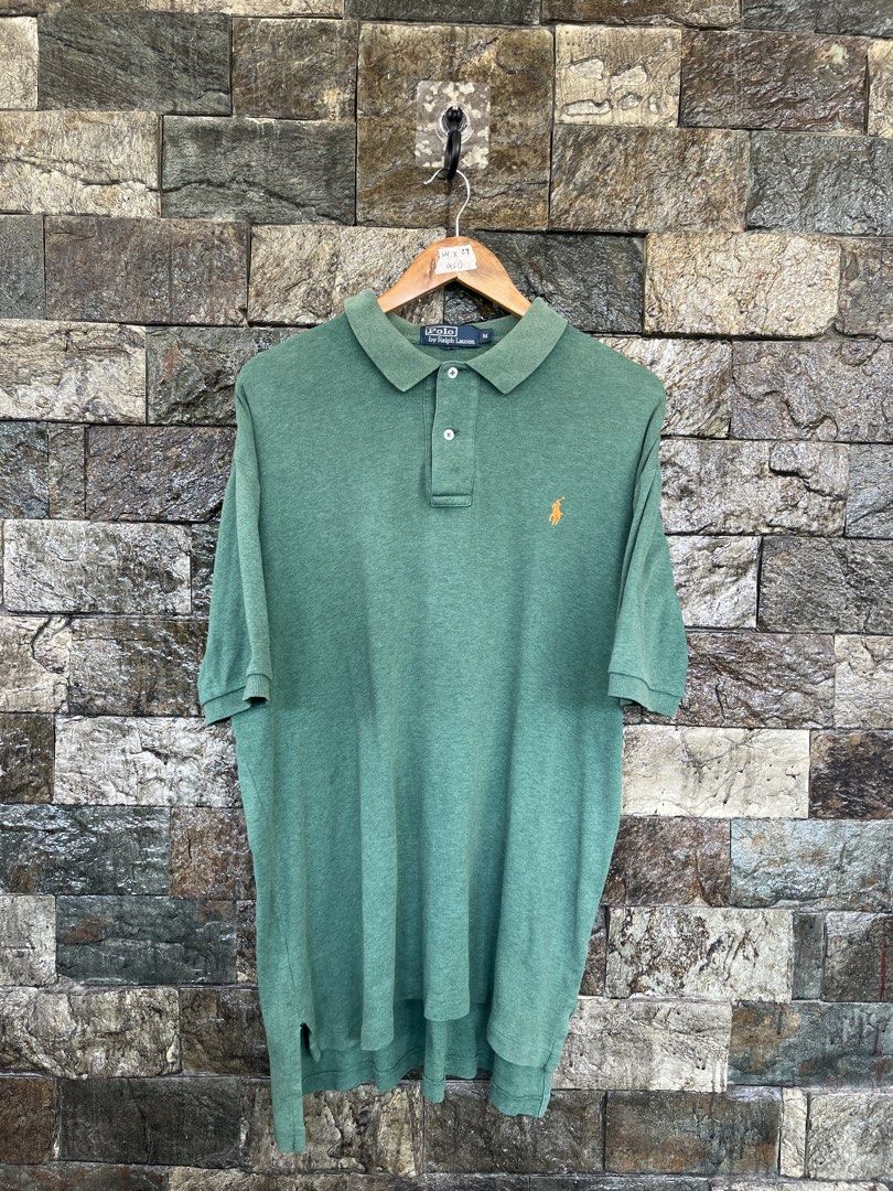 Ralph Lauren Heather Green Poloshirt (Category: Tshirts & Polo Shirts ) located in Cagayan de Oro. Submitted by curatedheirloomph_ (Listing ID 1468104656, Image 1). Description: 𝘿𝙞𝙢𝙚𝙣𝙨𝙞𝙤𝙣𝙨: 24x29 𝘽𝙚𝙨𝙩 𝙁𝙞𝙩: XL - XXL 𝘾𝙤𝙣𝙙𝙞𝙩𝙞𝙤𝙣 & 𝘾𝙤𝙡𝙤𝙧 𝙍𝙖𝙩𝙚: Excellent (9.5/10) 𝙄𝙨𝙨𝙪𝙚: Slit tears 𝘼𝙪𝙩𝙝𝙚𝙣𝙩𝙞𝙘𝙞𝙩𝙮 𝘿𝙚𝙘𝙡𝙖𝙧𝙖𝙩𝙞𝙤𝙣: Authentic.