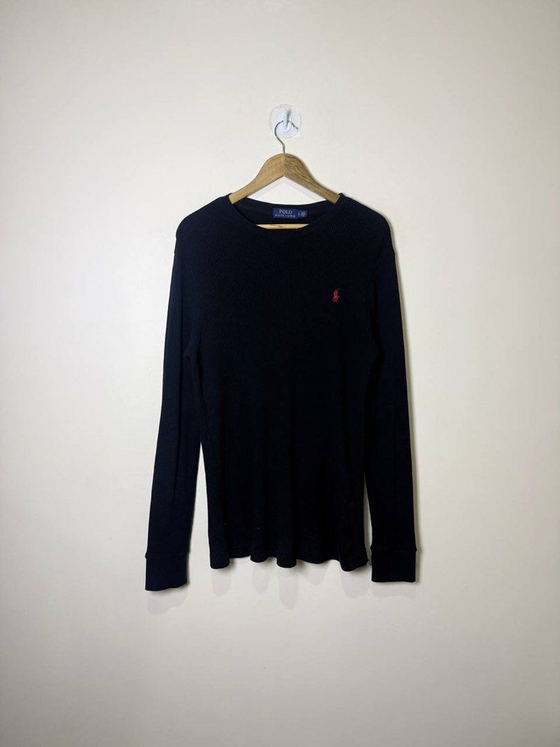 RALPH LAUREN WAFFLE SWEATSHIRT (Category: Tshirts & Polo Shirts ) located in Tacloban City. Submitted by coachfinds (Listing ID 1468114360, Image 1). Description: RALPH LAUREN WAFFLE SWEATSHIRT LARGE MAY FIT XL W 23 X L 32 SLEEVE: 28 COLOR RATE: 9/10 CONDITION: 9/10 MINE: 1200.